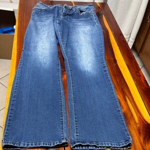 Royalty For Me Wannabetteabutt Medium Blue Flared Jeans H10